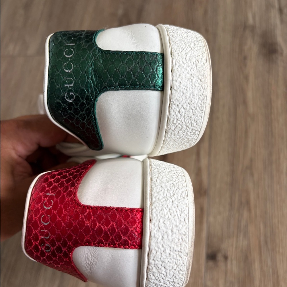 Gucci White and Red Men's Sneakers - Picture 6 of 10